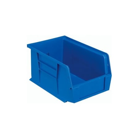 Quantum Storage Systems Hang & Stack Storage Bin, Plastic, Blue, 12 PK QUS221BL